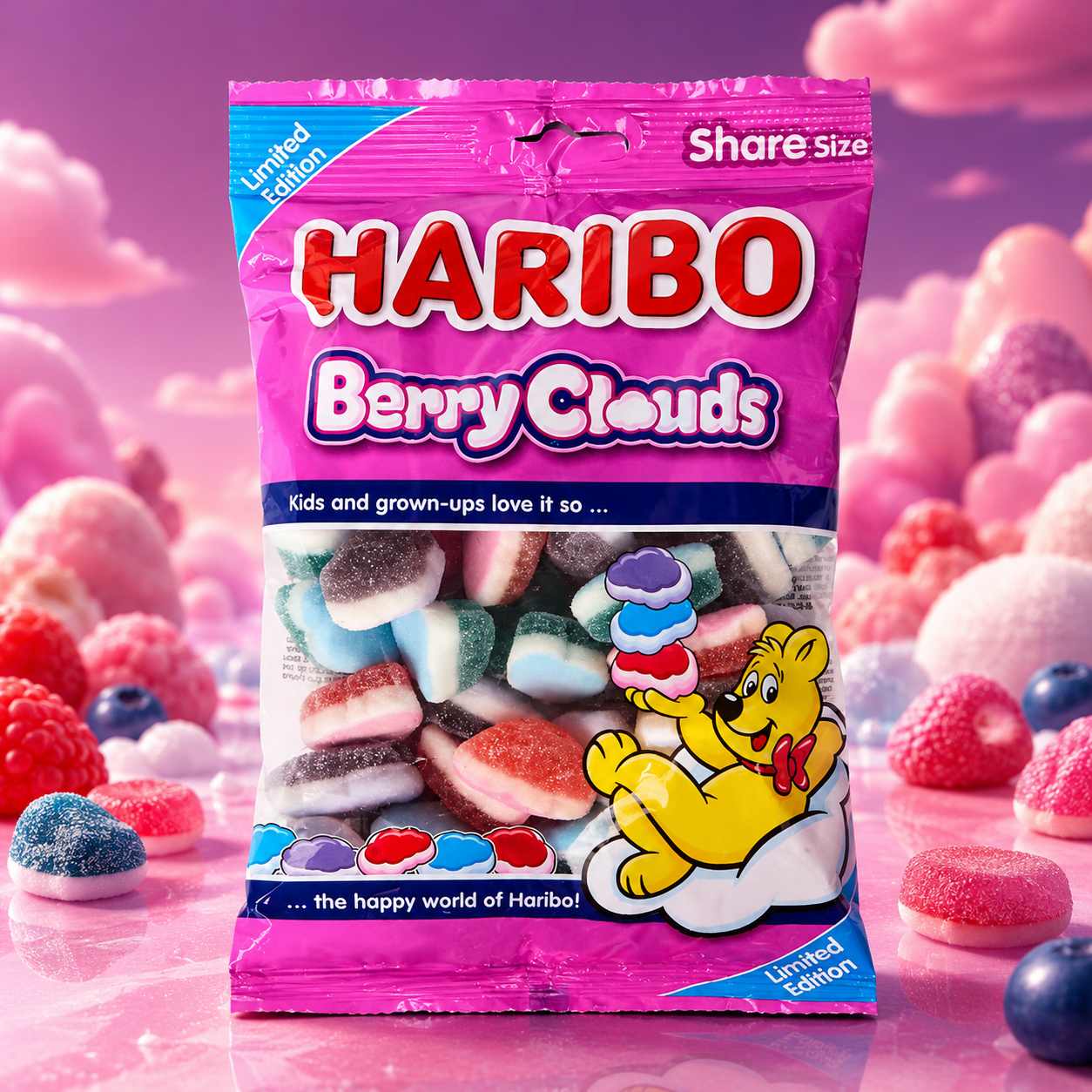 Haribo Berry Clouds 300g
