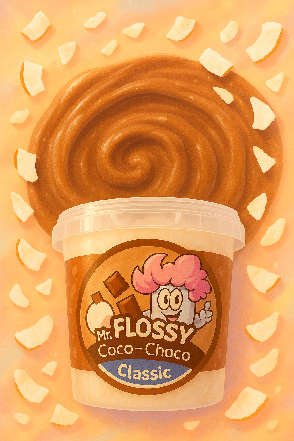 Mr FLOSSY Barbe à papa Coco-Choco 40gr
