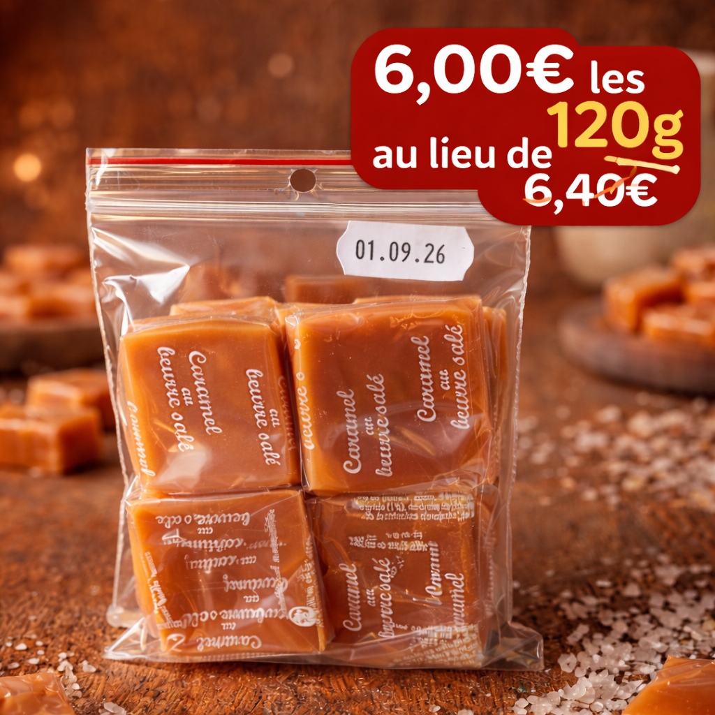 Pépites Fondantes de Caramel au Beurre Salé – Dupont d’Isigny 120g