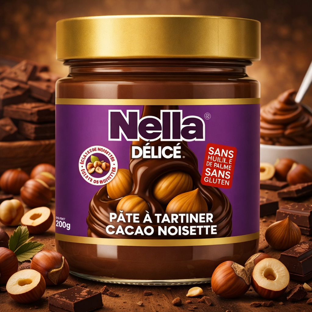 Nella délice Pate à tartiner Cacao Noisette 200g