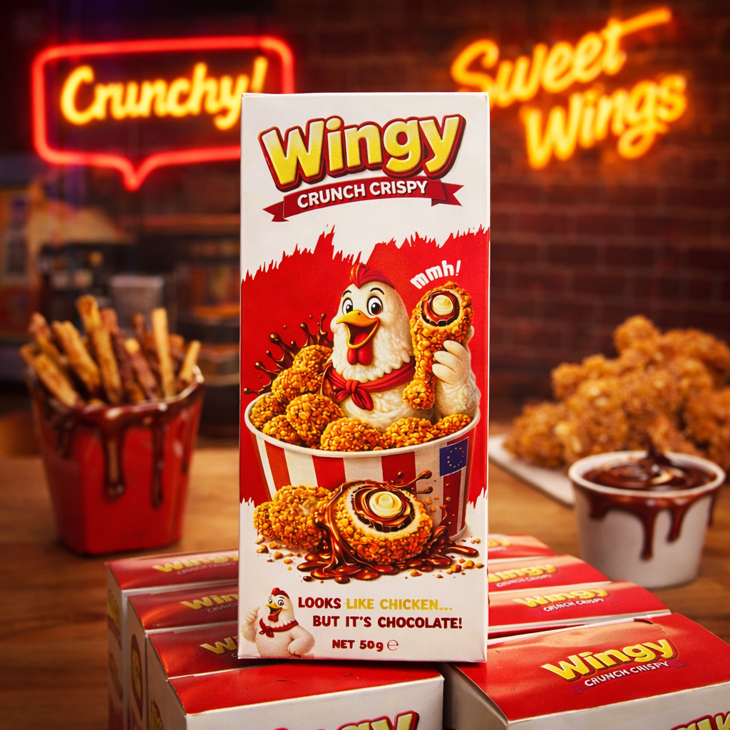 Le poulet… qui est en réalité du chocolat 🍫