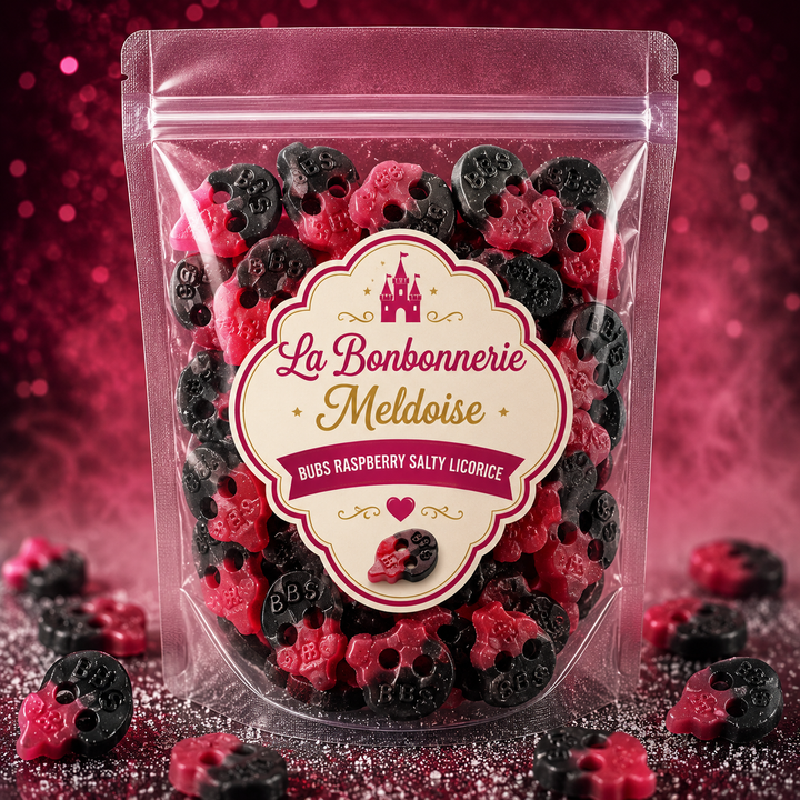 Bubs Raspberry Salty Licorice 200g