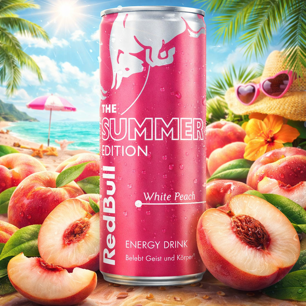 Red Bull Summer Édition saveur pêche blanche