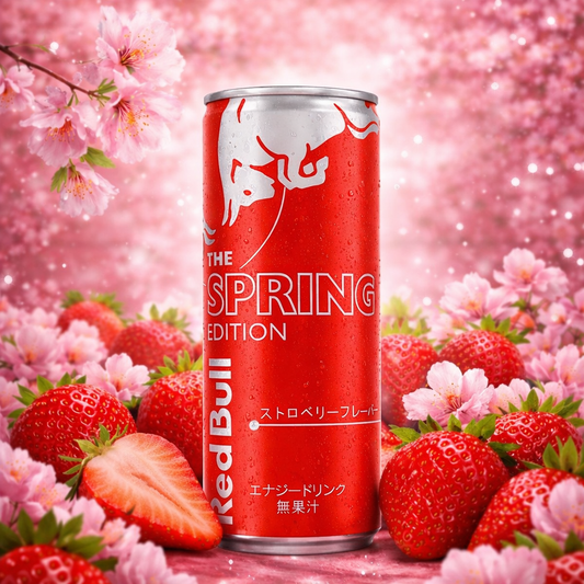 🌸 Red Bull Strawberry – Spring Edition (Import Japon) 🍓