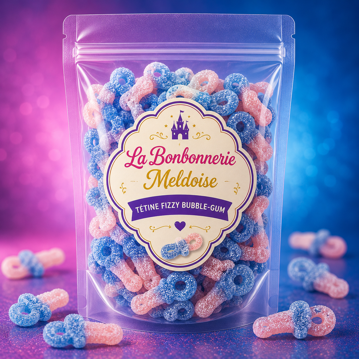 Tétines Fizzy Bubble-Gum 100g