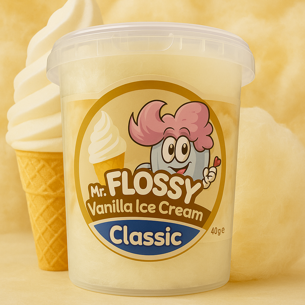 Mr FLOSSY Barbe à papa Vanilla Ice Cream 40gr