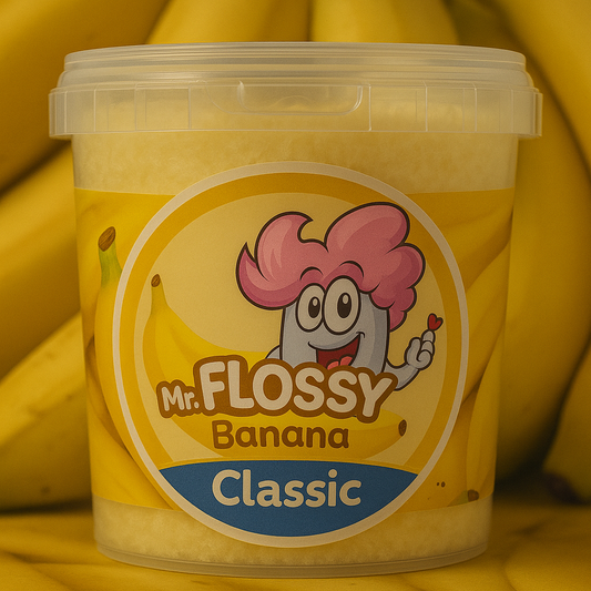 Mr FLOSSY Barbe à papa Banane 40gr