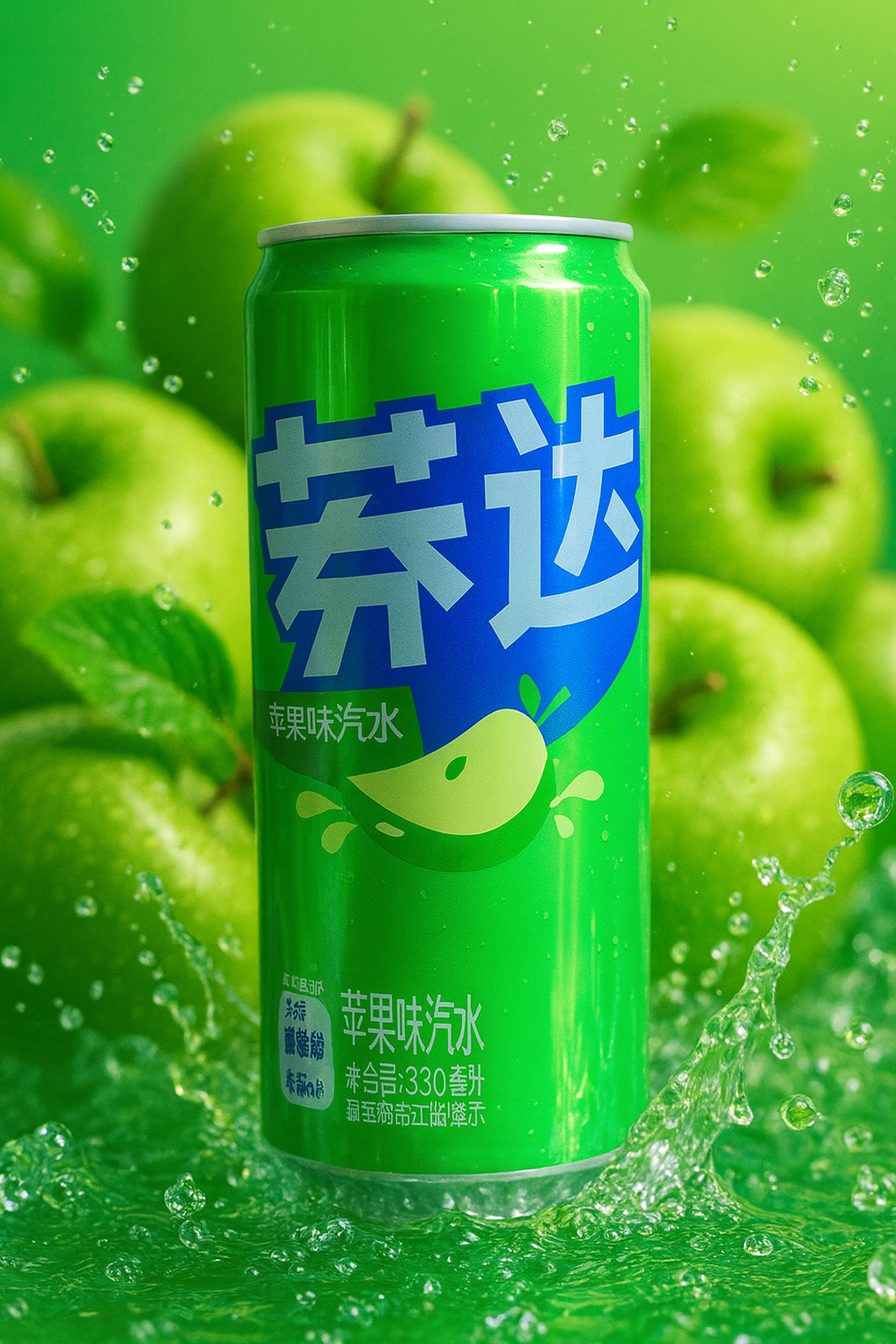 Fanta pomme chinois 33cl DLUO 07/25