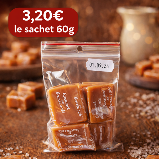 Pépites Fondantes de Caramel au Beurre Salé – Dupont d’Isigny 60g