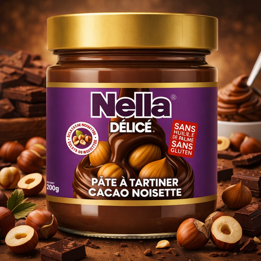 Nella délice Pate à tartiner Cacao Noisette 200g