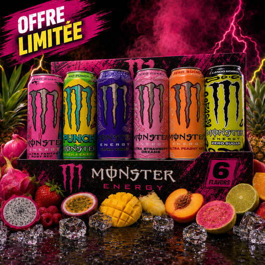 🔥 Pack Monster Energy – 6 Saveurs Édition Limitée 🔥