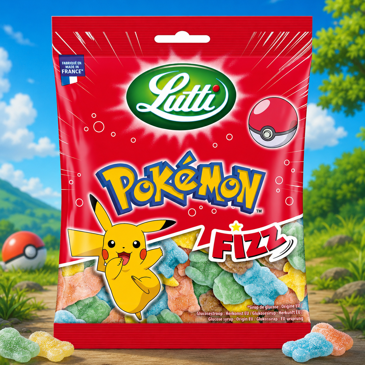 Pokémon fizz Lutti 180g