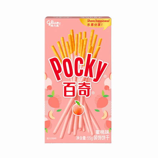 Pocky Peach, crackers enrobés de chocolat à la pêche