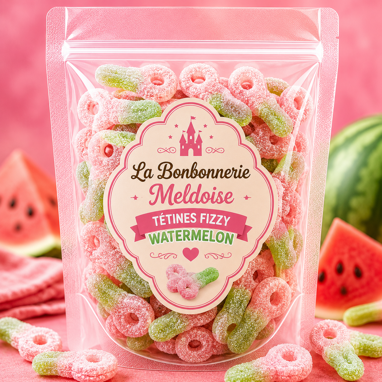 Tétines Fizzy Watermelon 100g