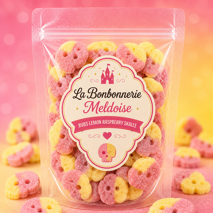 Bubs Lemon Raspberry Skalle 200g