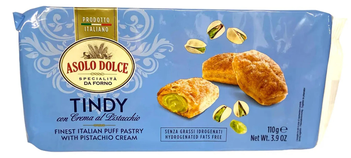 Asolo Dolce Tindy - Pâte feuilletée fourrée à la crème pistache