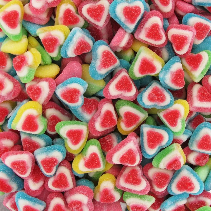 Coeurs 3D couleur Halal 200g
