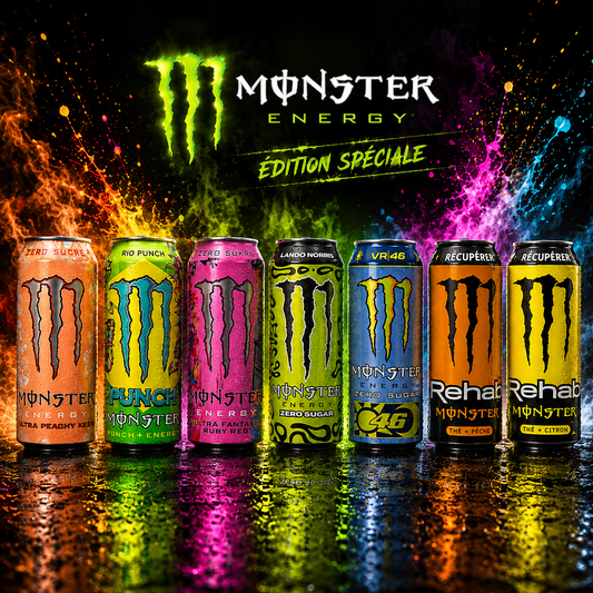 Lot 7 Saveurs à découvrir de Monster édition limitée