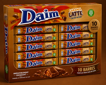 Daim Caramel Latte 56 Gr Édition Limitée Saveur Caramel DLUO 13/05/26