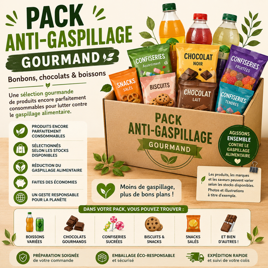 ♻️ Pack Gourmand Anti-Gaspillage – Produits Alimentaires Variés