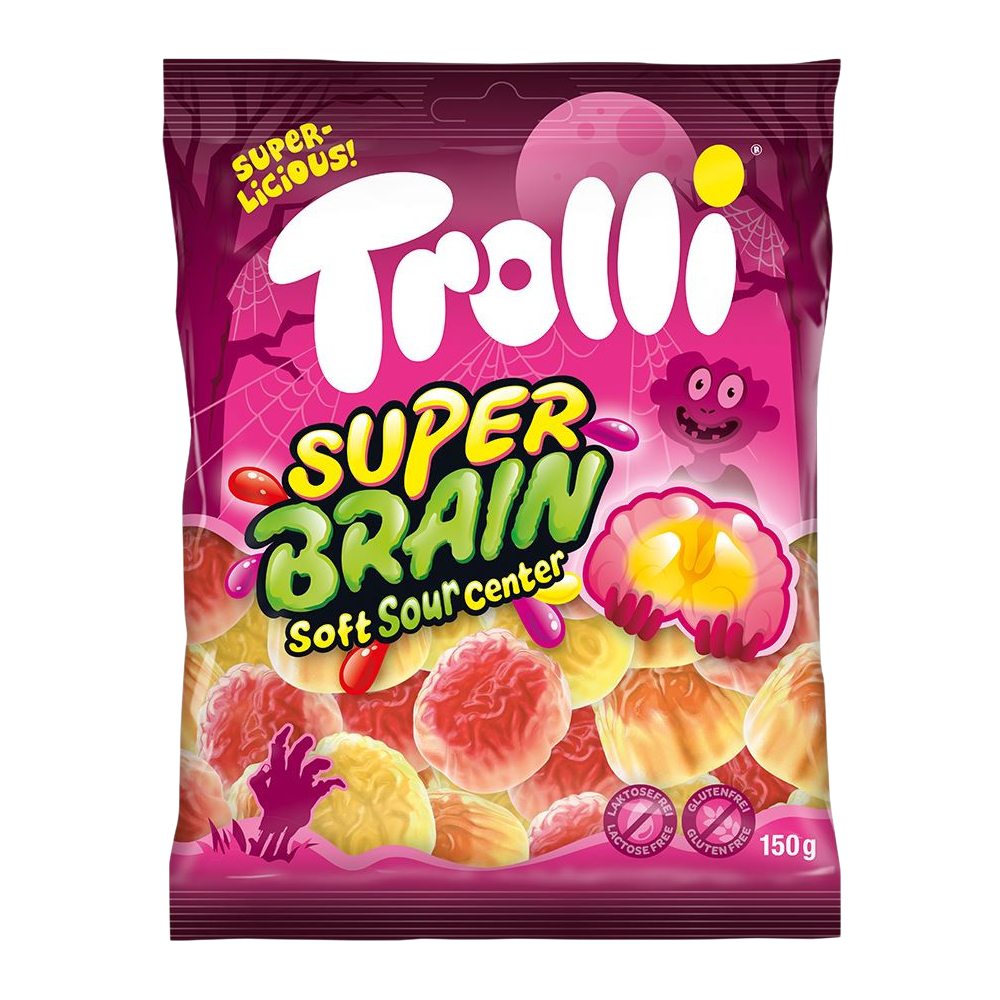 Trolli Super Brain au cœur acidulé 150 g