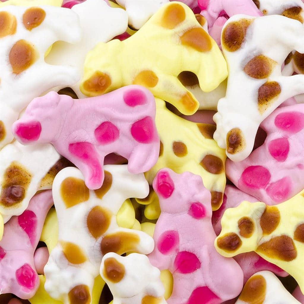 Vaches colorées en gélifié aéré 200g